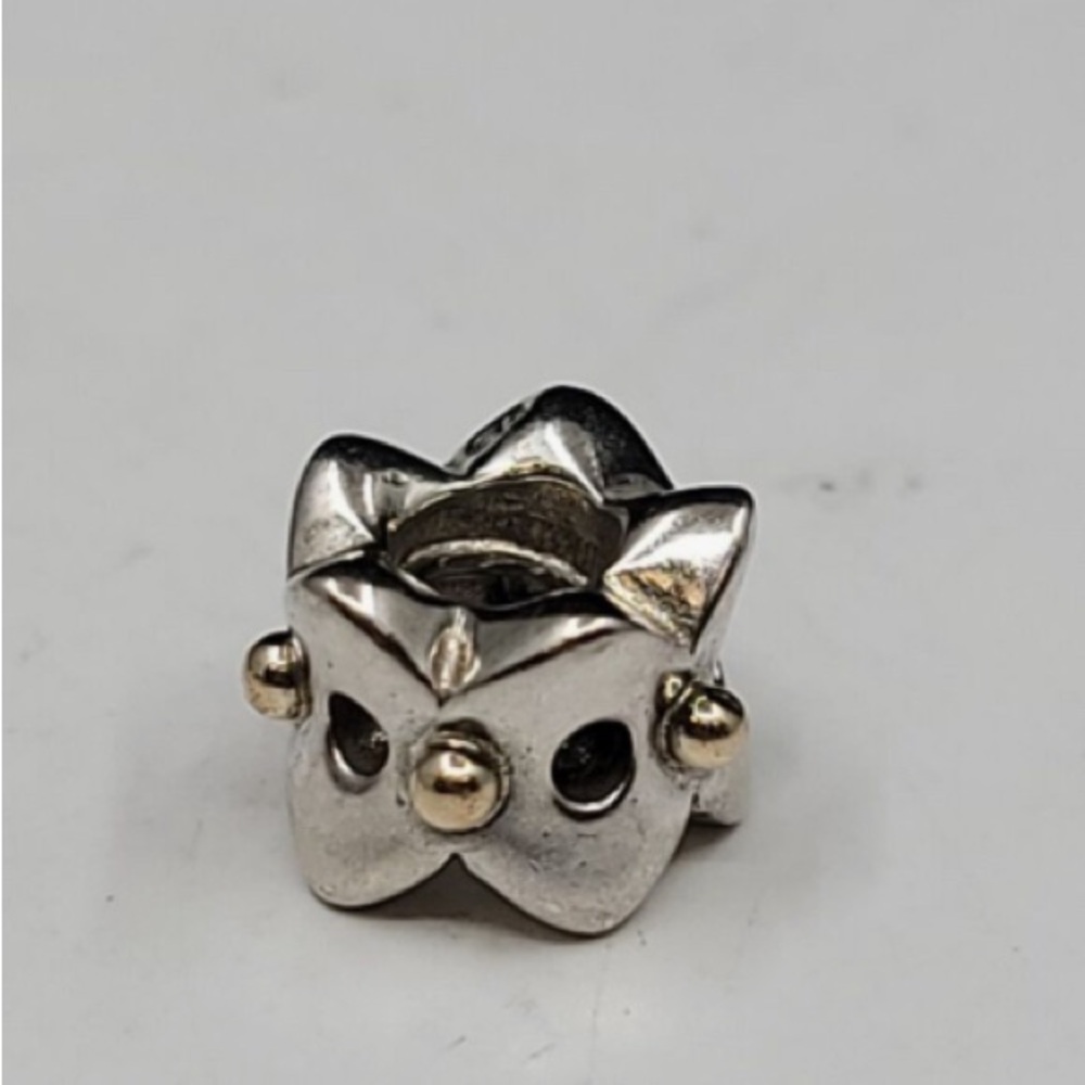 Pandora Silver & Gold Flower Charm